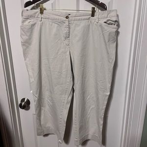 Lands end khaki capris 20w